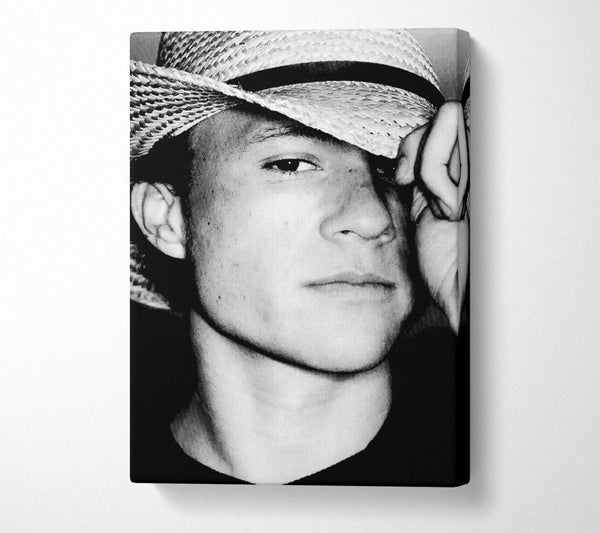 Heath Ledger Hat B n W