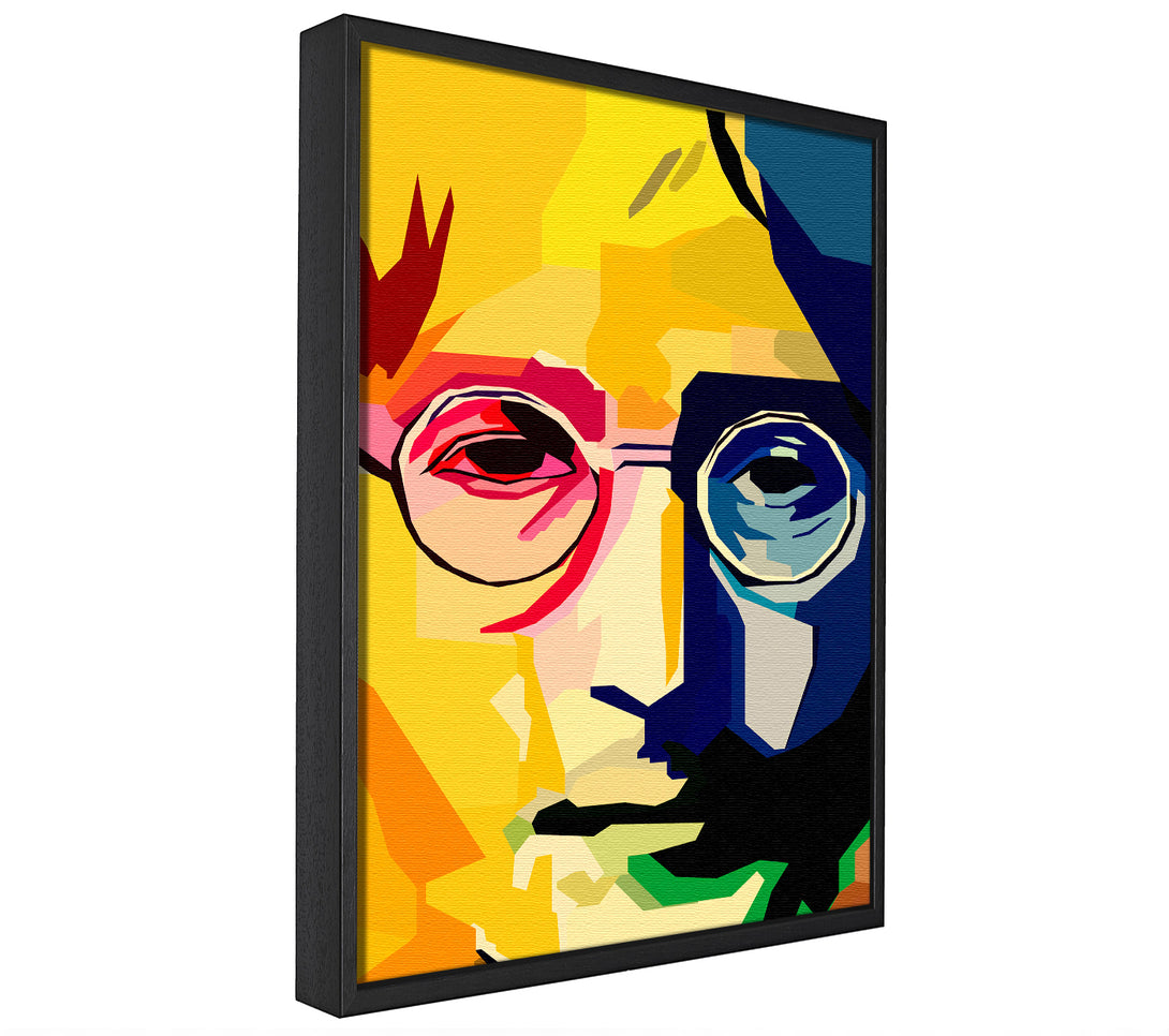 A picture of a John Lennon Colours framed canvas print sold by Wallart-Direct.co.uk