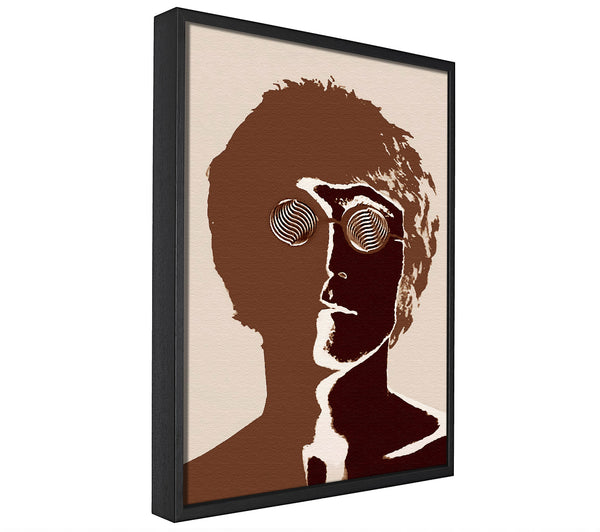 A picture of a John Lennon framed canvas print sold by Wallart-Direct.co.uk