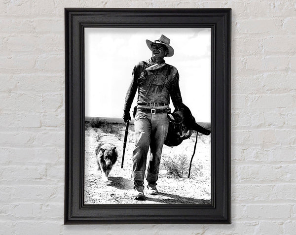 John Wayne With Dog