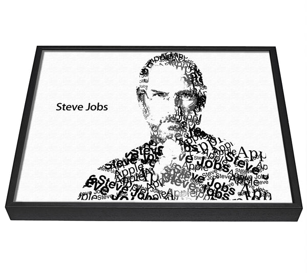 A picture of a Apple Steve Jobs framed canvas print sold by Wallart-Direct.co.uk