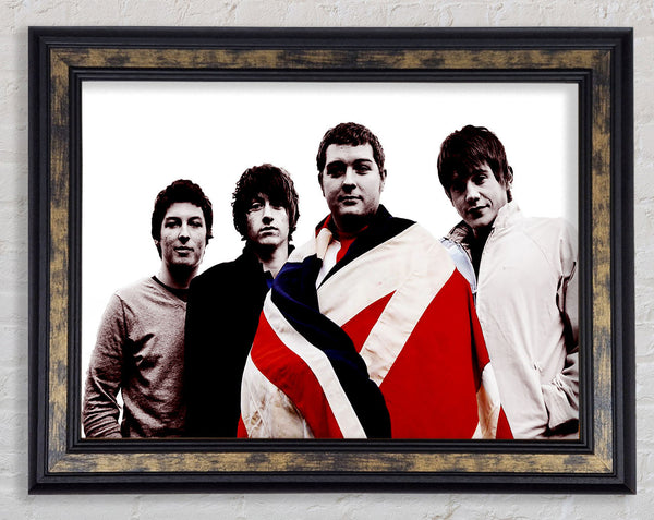 Arctic Monkeys British Flag B n W