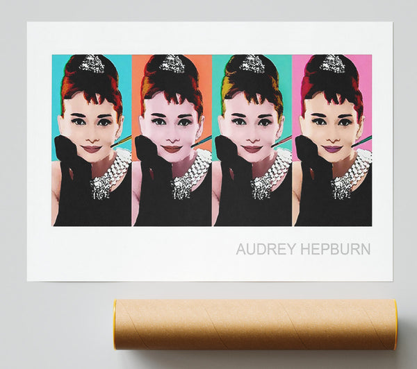 Audrey Hepburn 4 Faces