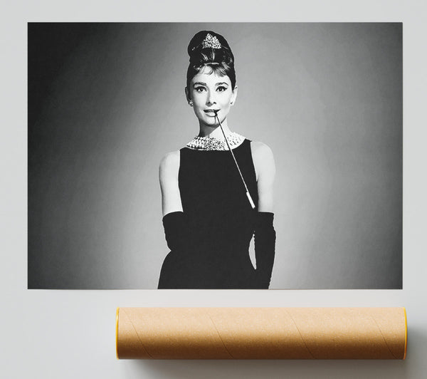 Audrey Hepburn Cigarette Breakfast At Tiffanys