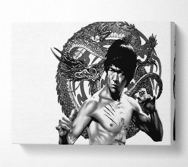 Bruce Lee Dragon B n W