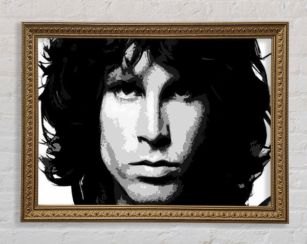 Jim Morrison Face B n W