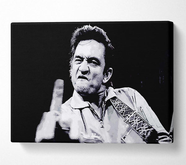 Johnny Cash Finger B n W