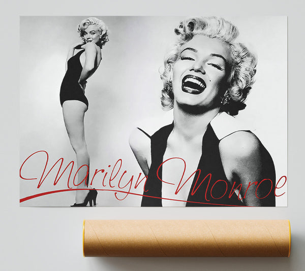 Marilyn Monroe B N W Red