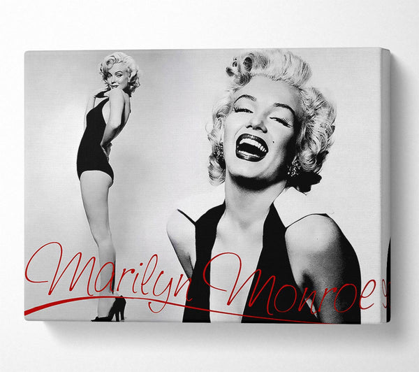 Marilyn Monroe B n W Red