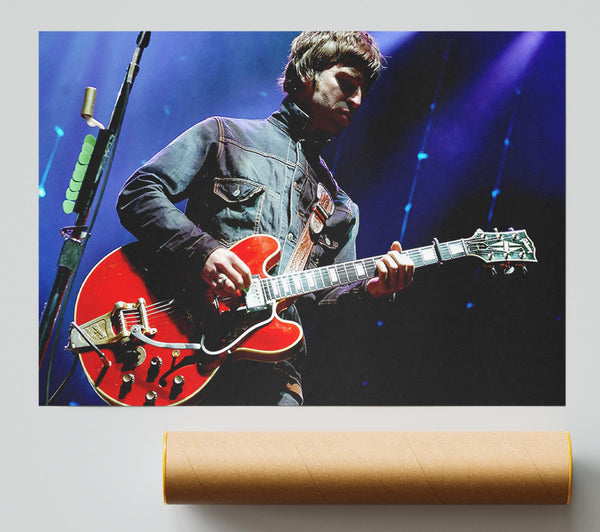 Noel Gallagher Playing Guitar