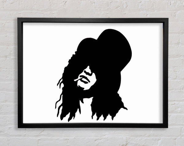 Slash Top Hat Black And White