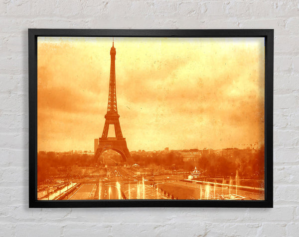 Old Image Of The Eiffel Tower