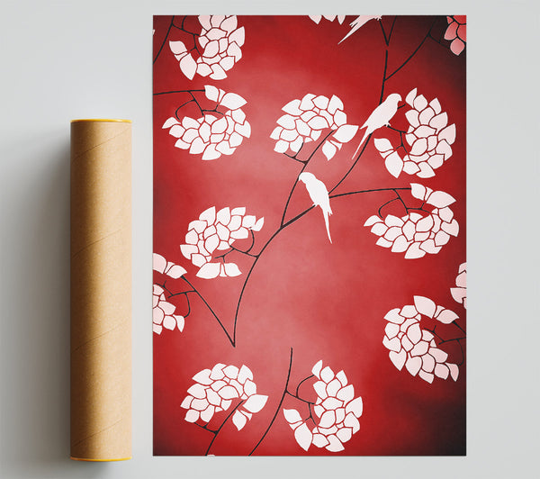 Cherrytree Birds Red