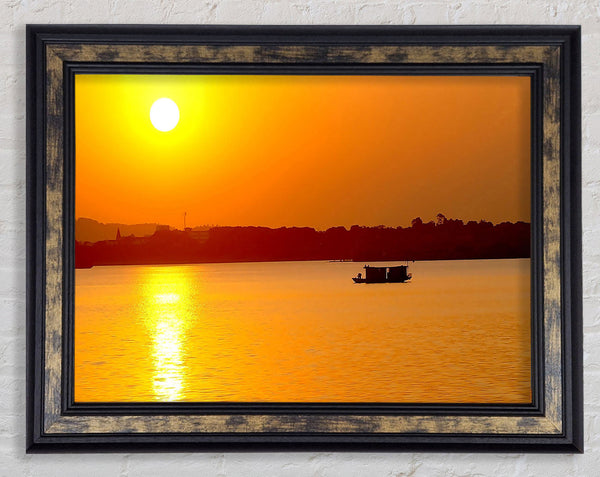 Beach Sunrise With The Fisherman