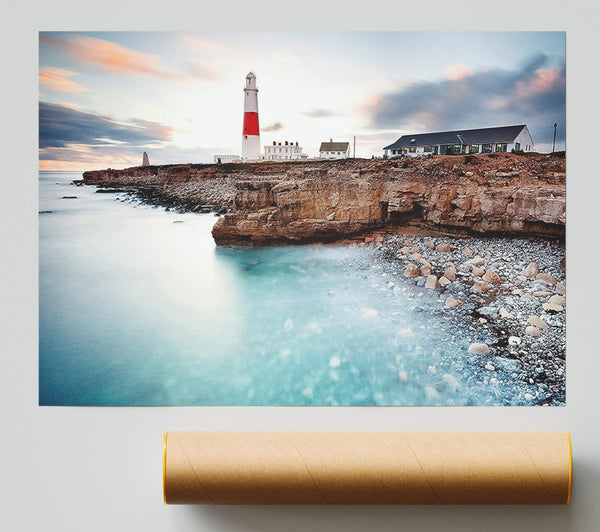 Lighthouse Ocean Rocks