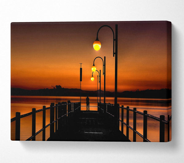 Pier Sunset Orange