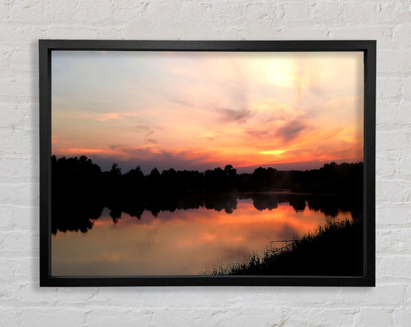 Sunset Tree Reflections