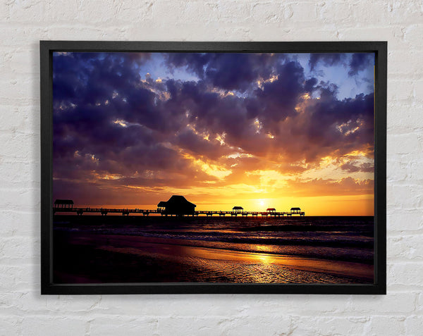 Pier Sunset Horizon