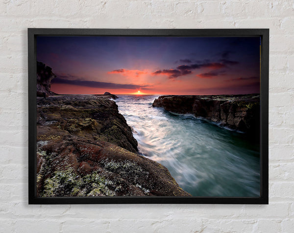 Sunset At Muriwai Beach