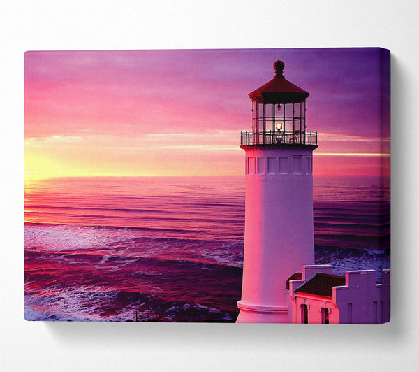 Lighthouse Pink Sunset