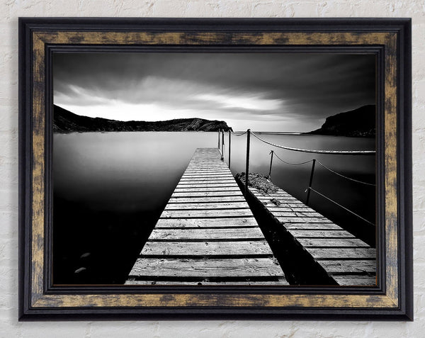 Abstract Pier B n W