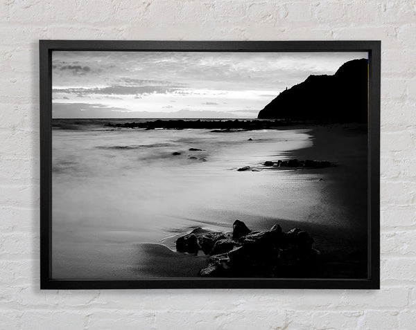 Sunset Tides B n W