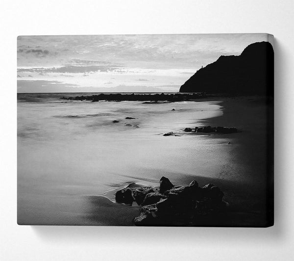 Sunset Tides B n W