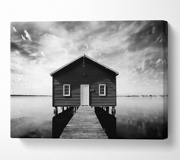 Water House B n W