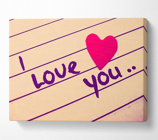 Love Quote I Love You Heart