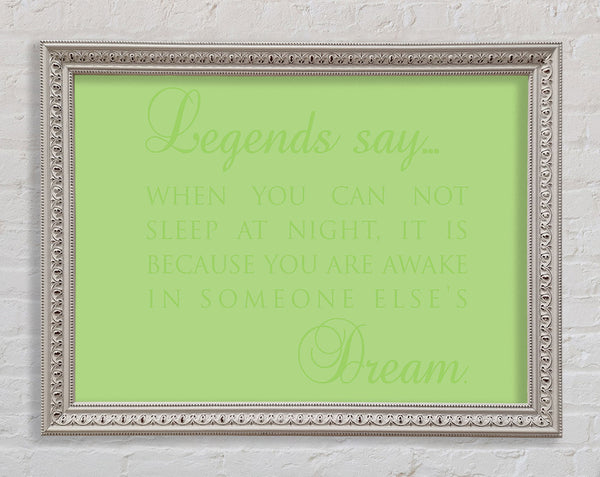 Legends Say Dream Lime Green