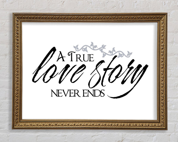 Love Quote A True Love Story Never Ends