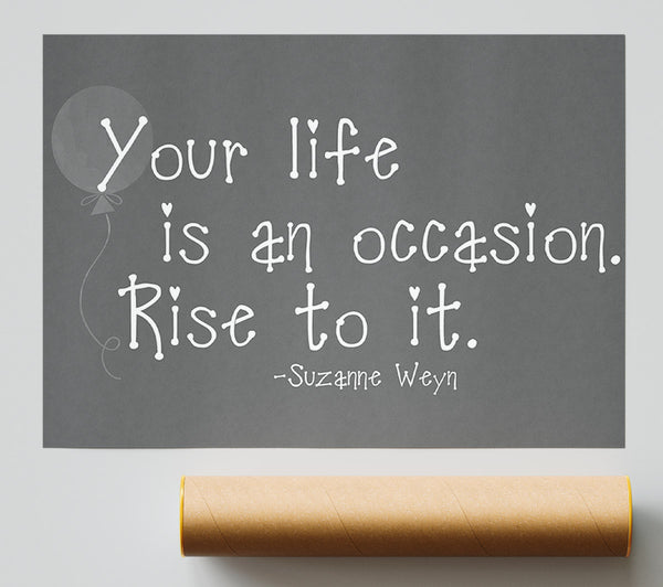 Suzanne Weyn Your Life Is An Occasion Grey