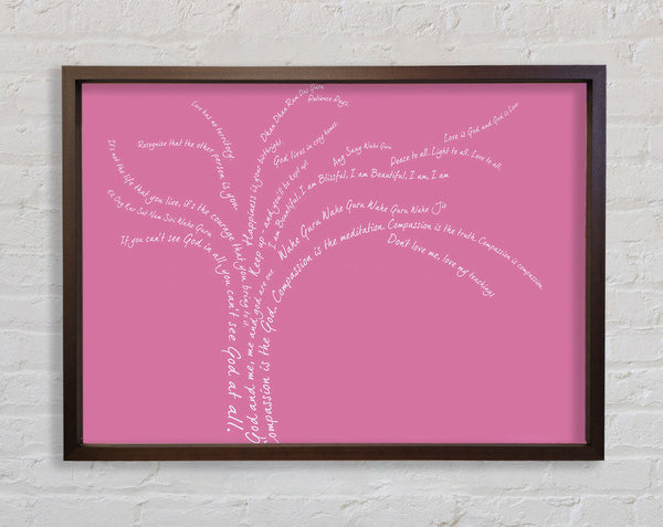 Love Quote The Love Tree Pink