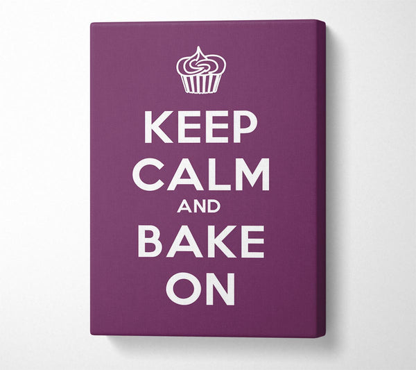 Kitchen Quote Keep Calm Bake On