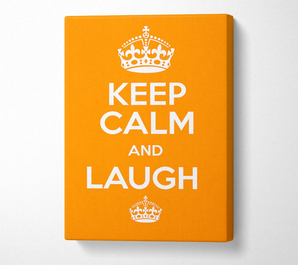 Keep Calm Laugh Orange