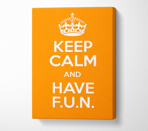 Girls Room Quote Keep Calm Fun Orange