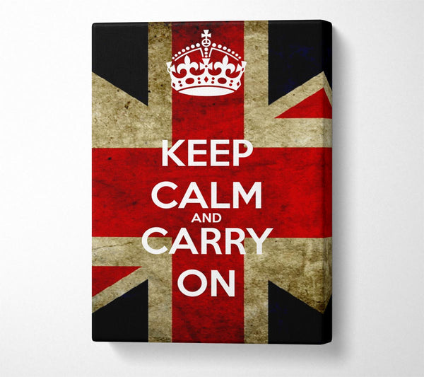 Keep Calm And Carry On Flag