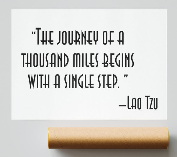 Motivational Quote Lao Tzu The Journey Of A Thousand Miles