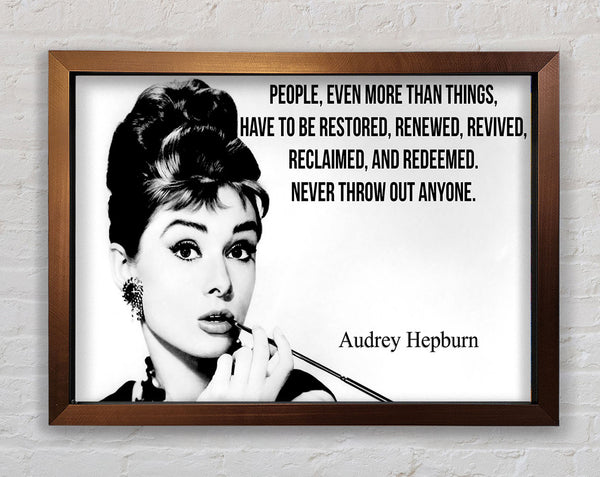 Movie Quote Audrey Hepburn Never Throw Out