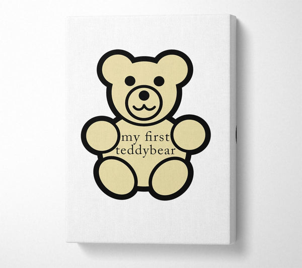 Nursery Quote My First Teddybear White