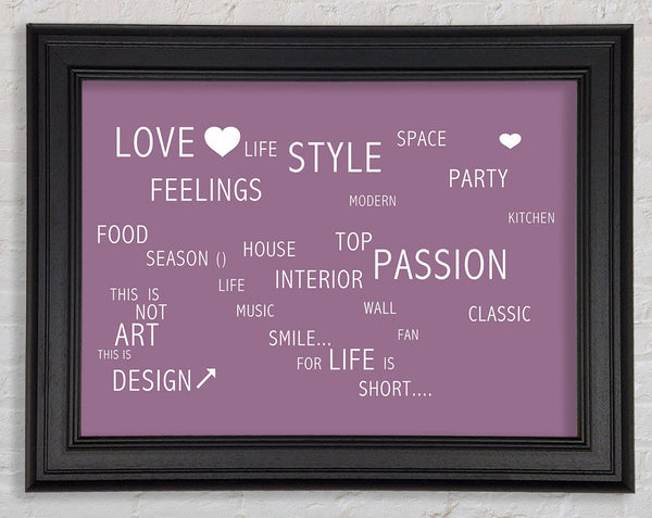 Love Quote Love Life Dusty Pink