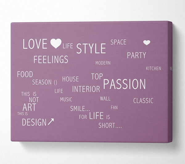 Love Quote Love Life Dusty Pink