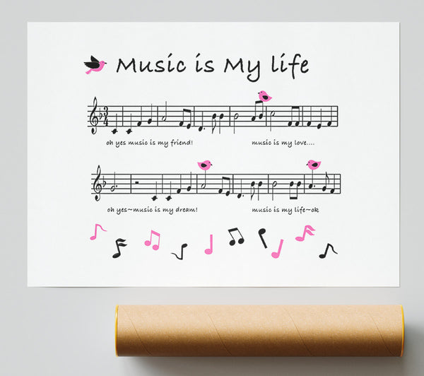 Music Is My Life White