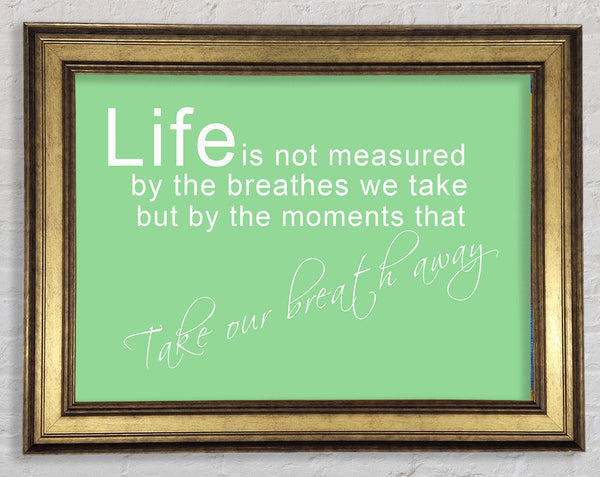 Life Is Not Measured Green