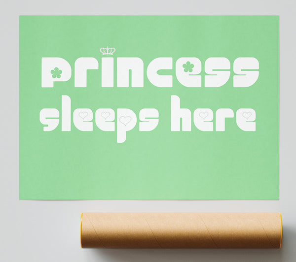 Princesss Sleeps Here 2 Green