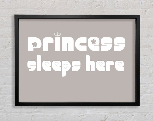 Princesss Sleeps Here 2 Beige