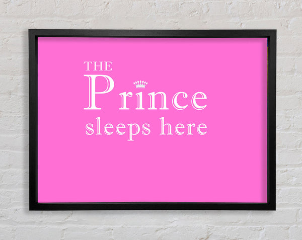 The Prince Sleeps Here Vivid Pink