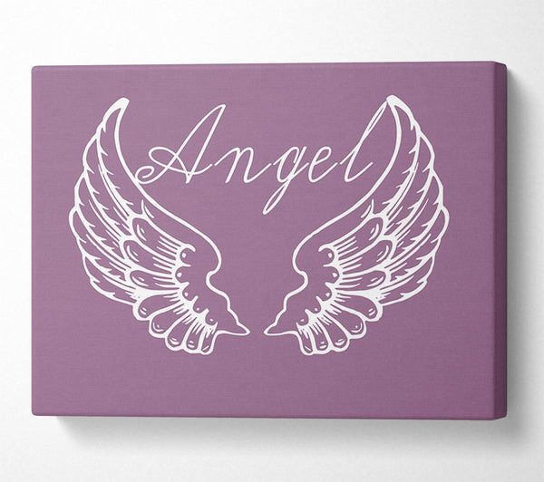 Girls Room Quote Angel Wings 4 Dusty Pink