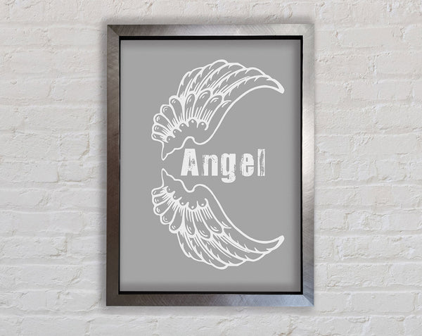 Angel Wings 3 Grey White