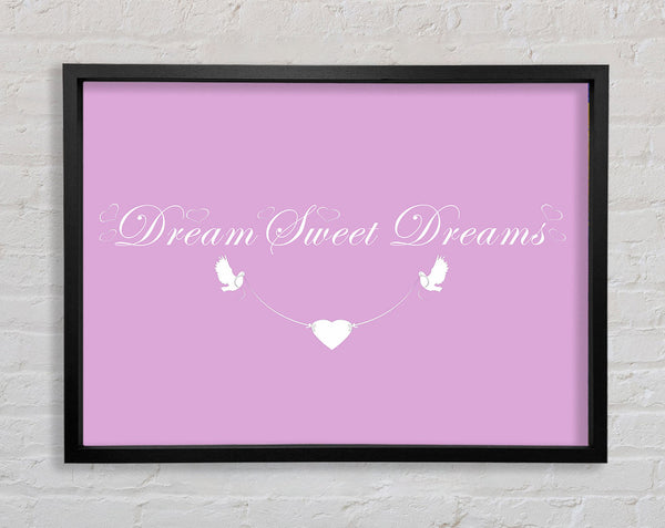 Nursery Quote Dream Sweet Dreams Pink